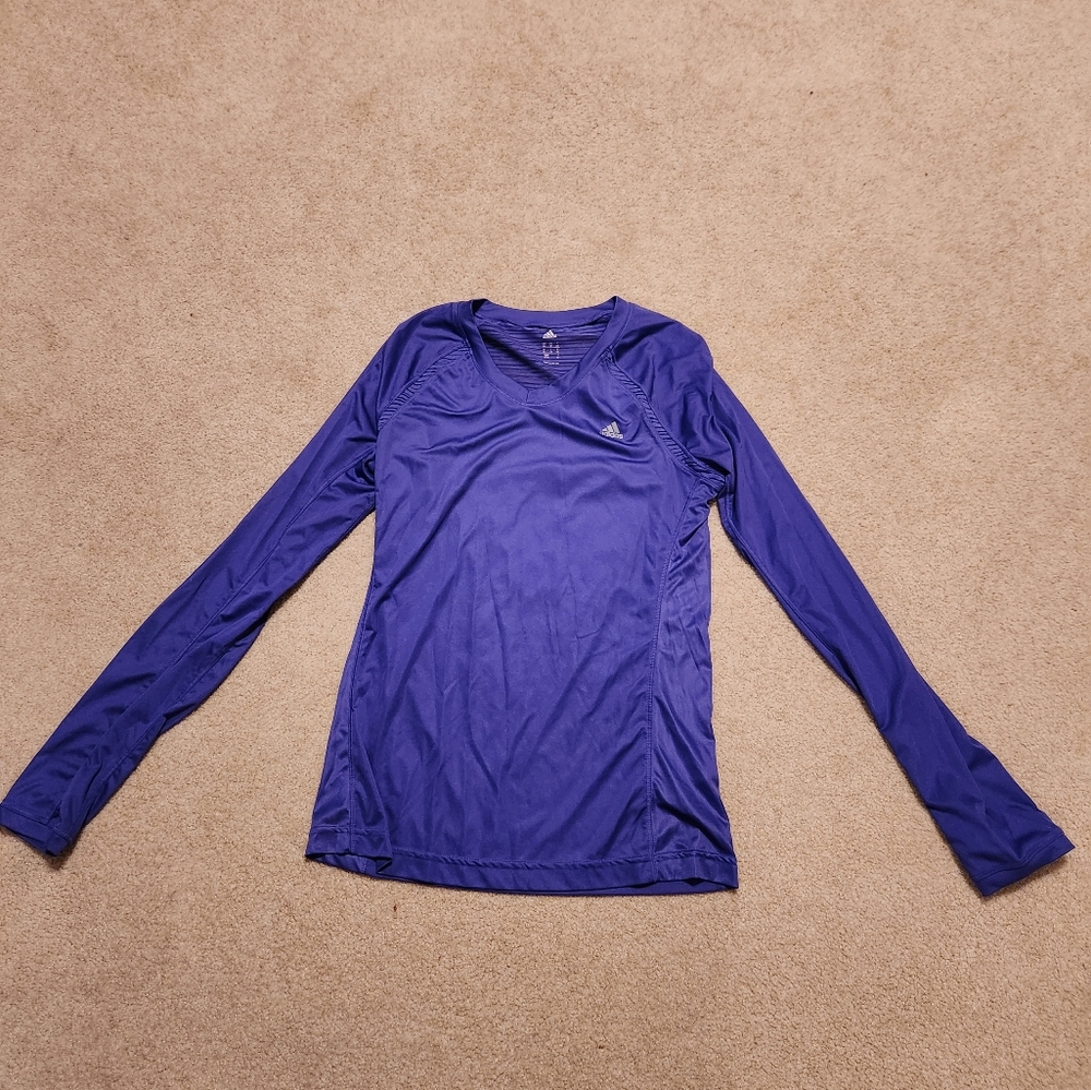 Adidas purple athletic top